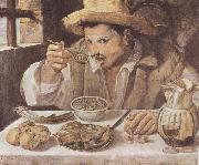 Annibale Carracci The Bean Eater oil on canvas